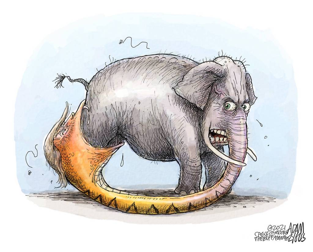 May 9, 2021: Eating its own