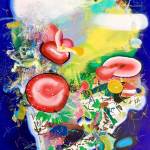 Slow Down Flower by Soo Hong is displayed in the Northwest Eden exhibit.