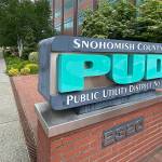 Snohomish County PUD building in Everett. (Sue Misao / Herald file)