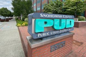 Snohomish County PUD building in Everett. (Sue Misao / Herald file)