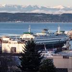 A ferry was in Everett for repair in November 2020. (Sue Misao / Herald file)