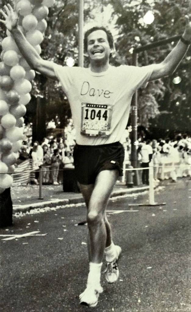 David Kurtz, before becoming a Snohomish County Superior Court judge, runs in an early 1990s marathon in Portland, Oregon. (Contributed photo)