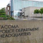 The headquarters for the Tacoma Police Department is shown Thursday, May 27, 2021, in Tacoma, Wash., south of Seattle. The Washington state attorney general on Thursday charged two Tacoma police officers with murder and another with manslaughter in the death of Manuel Ellis, a Black man who died after repeatedly telling officers he couldn't breathe as he was being restrained on March 3, 2020, in Tacoma. (AP Photo/Ted S. Warren)