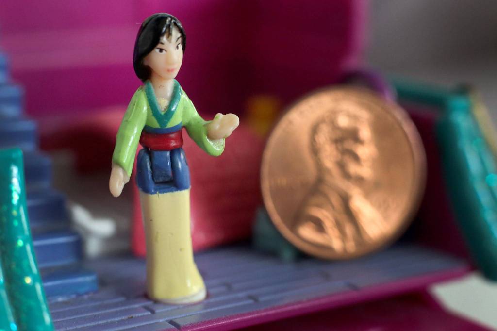 A Mulan Polly Pocket is the first set purchased by Krystyna Roman. (Kevin Clark / The Herald)