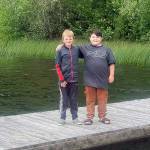 Mason Slattum (left) and his cousin Blake Ogden saved a 3-year-old from drowning in Deer Lake. (Contributed photo)
