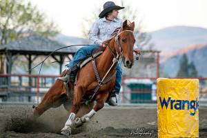 Snohomish High School senior Georgia McAuliffe was crowned the All-Around Cowgirl by the Washington State High School Rodeo Association. (BW photography)