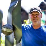 Metal artist Dennis Cant has had a booth at Sorticulture since the first event in 1997. (Kevin Clark / The Herald)