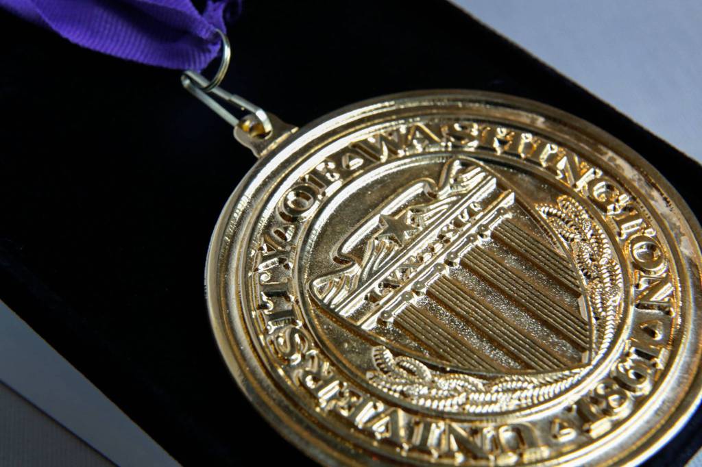 UW Bothells class of 2021 Chancellors Medal recipient is Chris Hays. (Kevin Clark / The Herald)