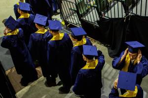 Scenes from Everett High School graduation at Angel of the Winds Arena on Saturday, June 15, 2018 in Everett, Wash. (Olivia Vanni / The Herald)