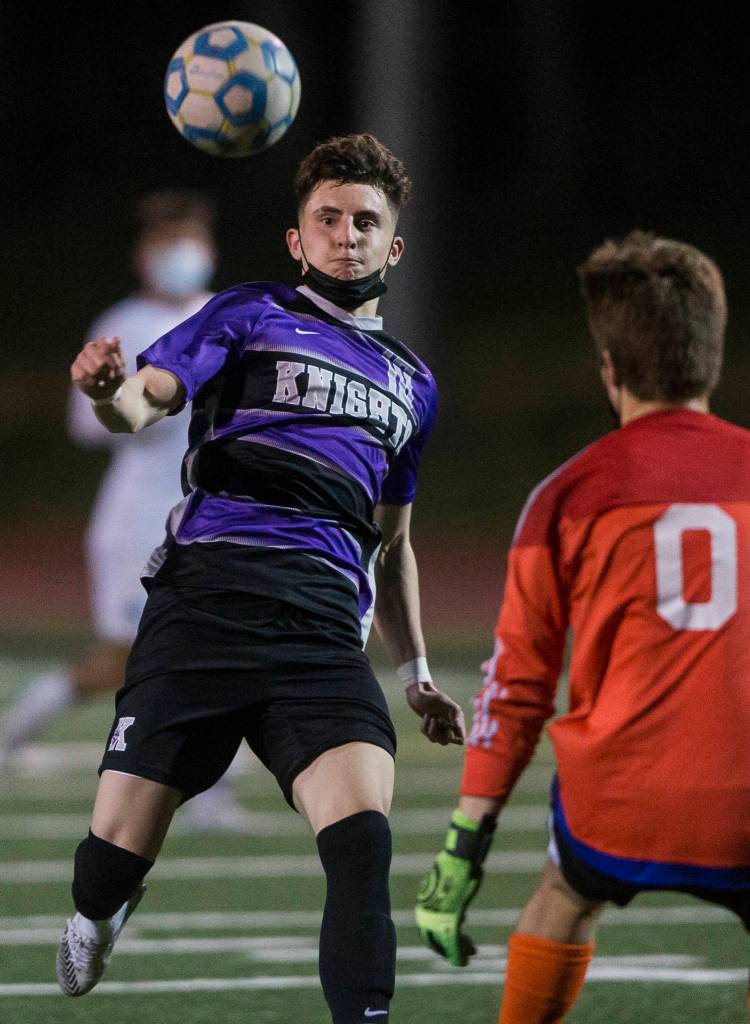 Kamiak senior Alexander Hristov was named to The Heralds All-Area boys soccer second team. (Olivia Vanni / The Herald)