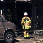 A house fire displaced seven people and killed one dog Saturday, June 12, 2021, on Chain Lake Road in Monroe. (Snohomish Regional Fire & Rescue)