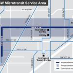 Community Transit is asking for feedback for a pilot program to bring community van or microtransit service to Lynnwood next year. This is the 188th Street service area option. (Community Transit)