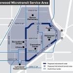 Community Transit is asking for feedback for a pilot program to bring community van or microtransit service to Lynnwood next year. This is the Alderwood service area option. (Community Transit)