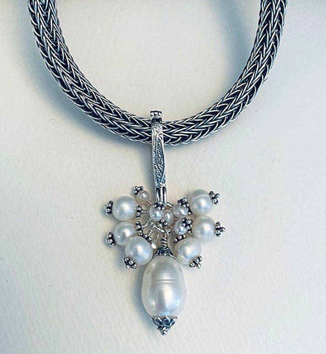 Kathy Dannerbeck makes necklaces, bracelets earrings and rings.