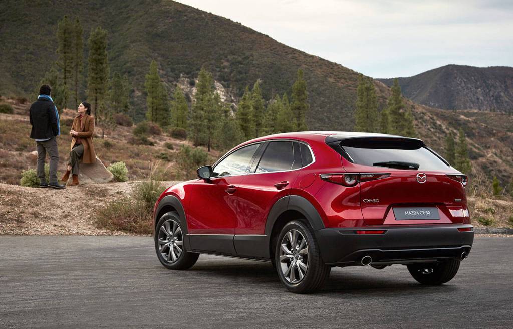 The 2021 Mazda CX-30 has seating for five passengers, with a 20.2 cubic-feet rear cargo area. (Mazda)