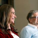 In this February 2019 photo, Bill and Melinda Gates are interviewed in Kirkland. (AP Photo/Elaine Thompson, File)