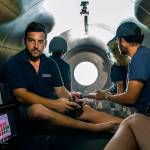 This undated photo shows the interior of the OceanGate Expeditions Titan submersible. The undersea exploration company plans to dive to the sunken Titanic to begin whats expected to be an annual chronicling of the shipwrecks ongoing deterioration. (OceanGate Expeditions via AP)