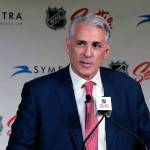 General manager Ron Francis will fill out the Seattle Krakens first roster during next Wednesdays expansion draft. (Ted S. Warren / Associated Press)