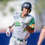 Malakhi Knight rounds third base during a game. (Photo courtesy of Malakhi Knight)
