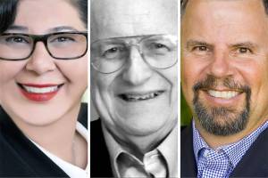 Naz Lashgari (left), Don Gough (center) and Patrick Decker.