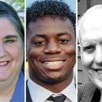 Lisa Utter (left), Josh Binda (center) and James Rutherford.