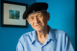 Jack Arends, 64, of Everett, the lone elector from Snohomish County on Friday, Dec. 11, 2020 in Everett, Wa. (Olivia Vanni / The Herald)