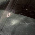 Shots fired Monday night in the underground parking garage at the AMC theater at Alderwood mall in Lynnwood hit a car twice. (Lynnwood Police Department)
