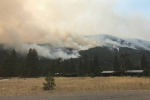 A pair of wildfires near Winthrop and Mazama have burned nearly 50,000 acres. (U.S. Forest Service)