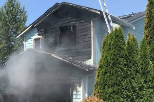 A house caught fire Friday afternoon in Marysville. (Marysville Fire District)