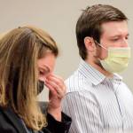 Defense attorney Kathryn Fraser (left) listens with Jesse Engerseth during his sentencing for the murder of Michael Smith at the Snohomish County Superior Courthouse on Tuesday. (Kevin Clark / The Herald)