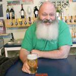 Terry Boese, owner of Wicked Teuton Brewing Company, says he wishes his beard was longer so he could dress up as a wizard for a Harry Potter trivia night happening later this month. The brewer and the library are teaming up to offer two Booktoberfest trivia events, starting Thursday. Photo by Laura Guido/Whidbey News-Times