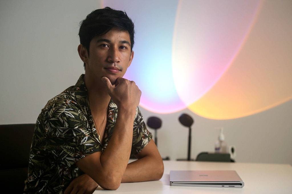 Mark Malijan owns and operates Helios Studios, a new business that offers photographers, videographers and others 1,440 square feet of studio space in Edmonds. (Kevin Clark / The Herald)