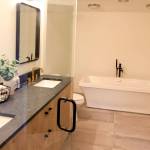 The master bathroom at a listing in Mukilteo. (Kevin Clark / The Herald)