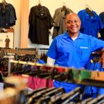 Vinson Latimore, owner and CEO of Choices Scrubs + Footwear in Everett, which sells medical supplies and scrubs to health care workers  and anyone else. (Kevin Clark / The Herald)