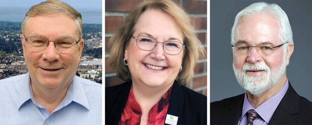 George Hurst (left), Christine Frizzell (center) and Jim Smith.