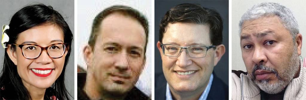 Marysville School Board candidates, from left: Vanessa Edwards, Wade Rinehardt, Jim Ross and Clarence Shaw.