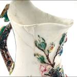 The "Goat and Bee" milk jug with incised triangle and script Chelsea mark, 1745-49, sold at Doyle for $3,780. (Cowles Syndicate Inc.)