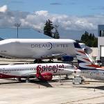 The Dreamlifter Operations Center at Paine Field airport on June 6, 2019. The operations center is located next the Boeing Future of Flight Aviation Center. (Janice Podsada / Herald file)
