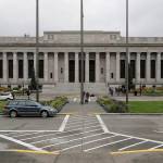 The Temple of Justice in Olympia where the Washington Supreme Court justices meet. Photographed on April 23, 2020. (AP Photo/Ted S. Warren)