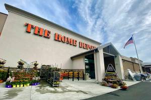 The Home Depot in Lynnwood on Sept. 3, 2021. (Andrea Brown / The Herald)