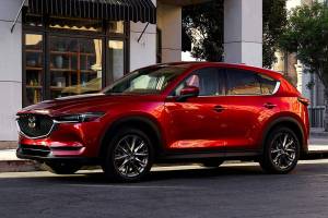 The 2021 Mazda CX-5’s sleek styling is punctuated by a bit of aggression up front. (Manufacturer photo)