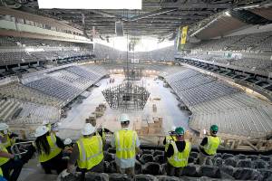 Climate Pledge Arena in Seattle on July 12. (AP Photo/Ted S. Warren)