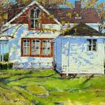 See oil paintings by Kathie Odom, including Way Back When, at the Cole Gallery in Edmonds through Sept. 27.