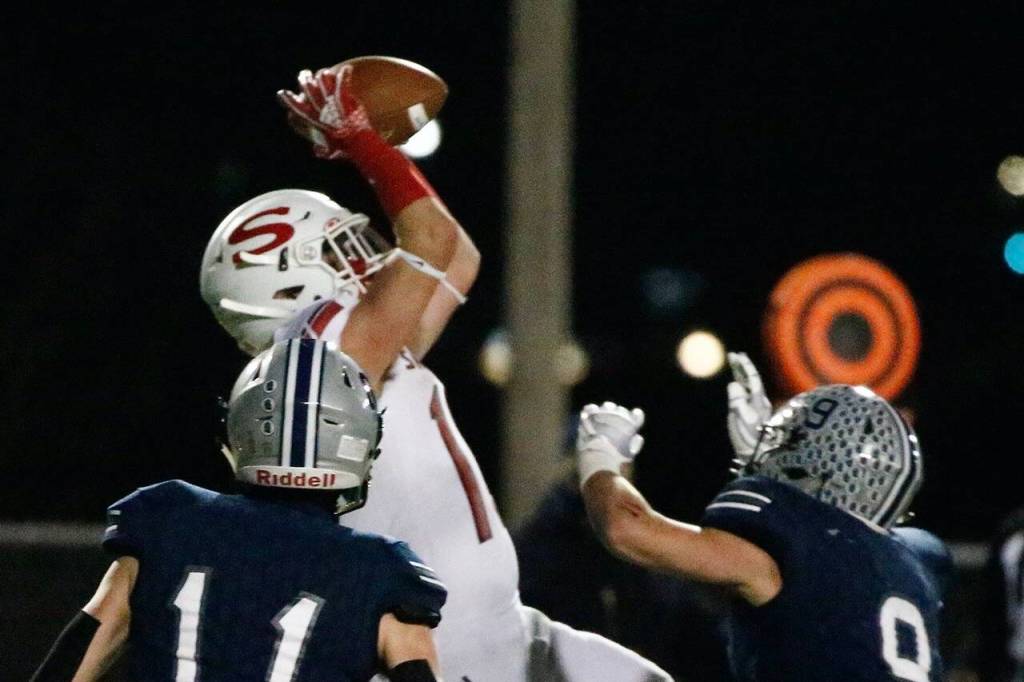 Kyden Gaffney and Snohomish host Edmonds-Woodway in a key Wesco 3A South matchup. (Kevin Clark / The Herald)