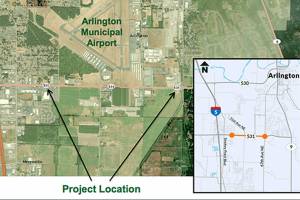 In 2023, the Department of Transportation will widen a two-mile stretch of Highway 531 from 43rd Avenue NE to 67th Avenue NE. (WSDOT)