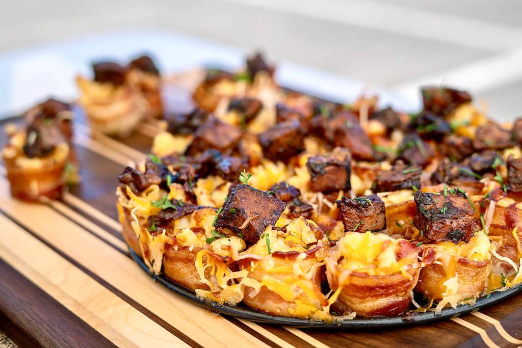 BBQ Mac Cup Pull-A-Parts, created by Evan Wiederspohn, 15, will be on Washington Famous Daves restaurant menus, along with his name. (Ascend Hospitality Group)