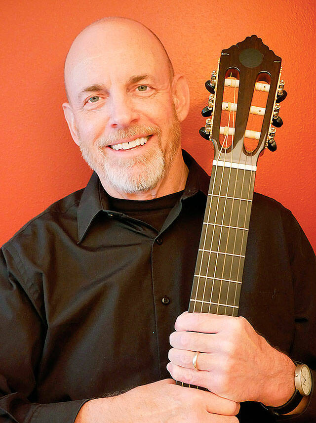 Damon Buxton, a classical and world crossover guitarist from Bothell, will perform 7:30 p.m. Oct. 2 via Facebook. (L.A. Smith)