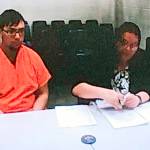Michealob Johnson (left), 25, is accused of killing Jae An at the Food Mart in the 6900 block of Broadway in Everett. (Caleb Hutton / Herald file)