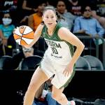 Seattle Storm guard Sue Bird. (AP Photo/Matt York)