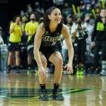 Seattle Storms Sue Bird reacts to a missed 3-point shot during the second-round, single elimination playoff game against the Phoenix Mercury at Angel of the Winds Arena on Sunday in Everett. (Olivia Vanni / The Herald)